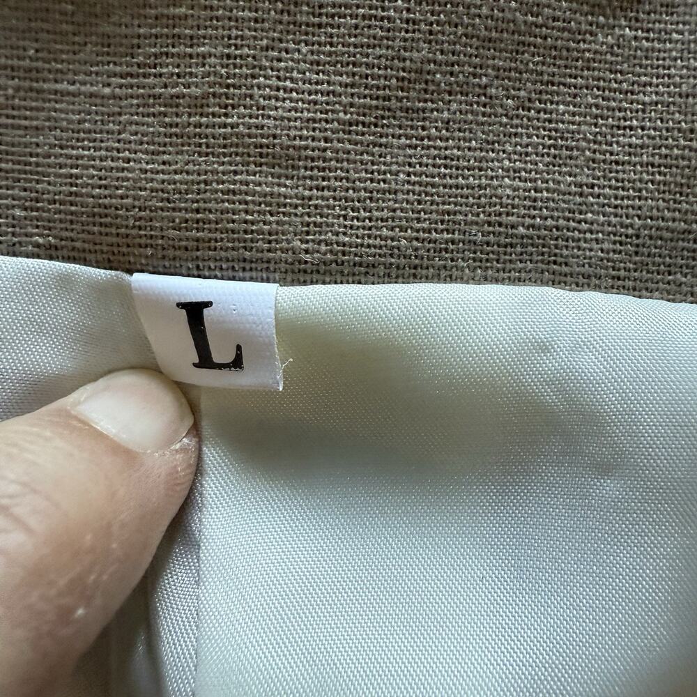 Women’s Suit Vest Waistcoat Classic Tan Beige Old Money Minimalist Sleeveless L - Picture 3 of 7